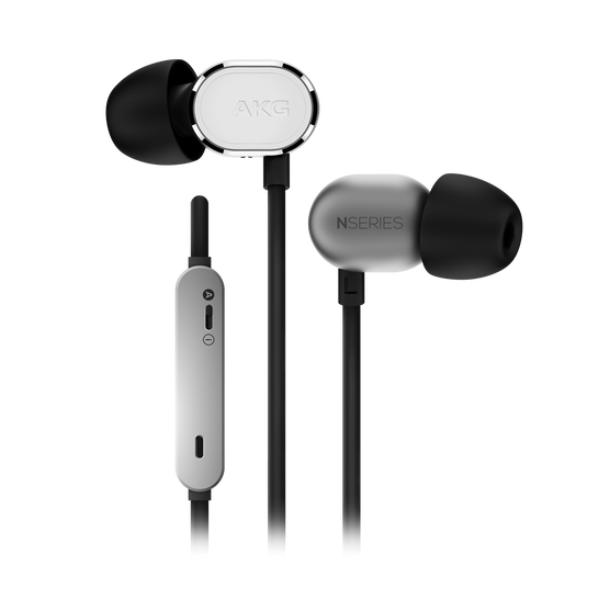 N20U - Silver - Reference class in-ear headphones with universal 3 button remote. - Hero