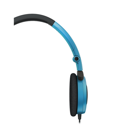 Y 30 - Teal - Stylish, uncomplicated, foldable headphones with 1 button universal remote/mic - Detailshot 1